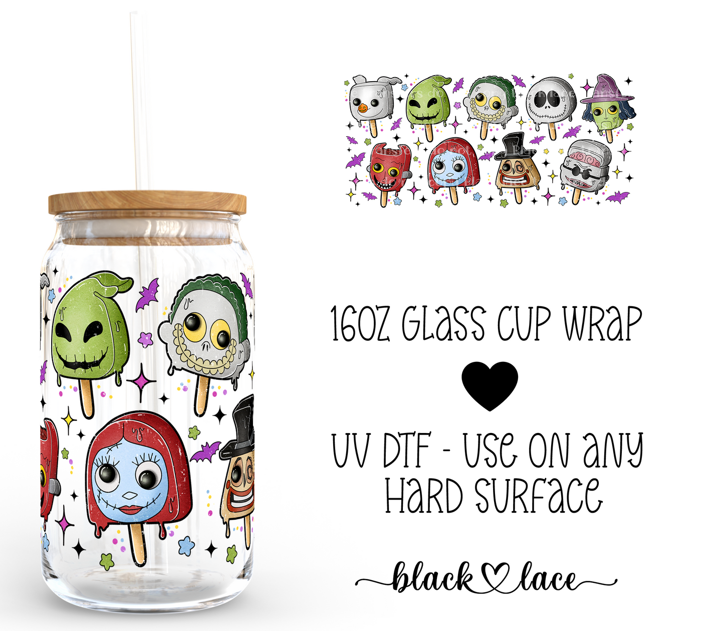 Popsicles NBC ~ 16oz cup wrap