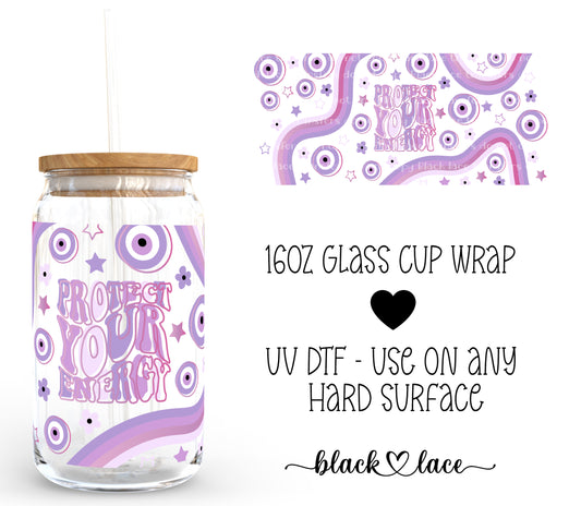 protect your energy ~ 16oz cup wrap