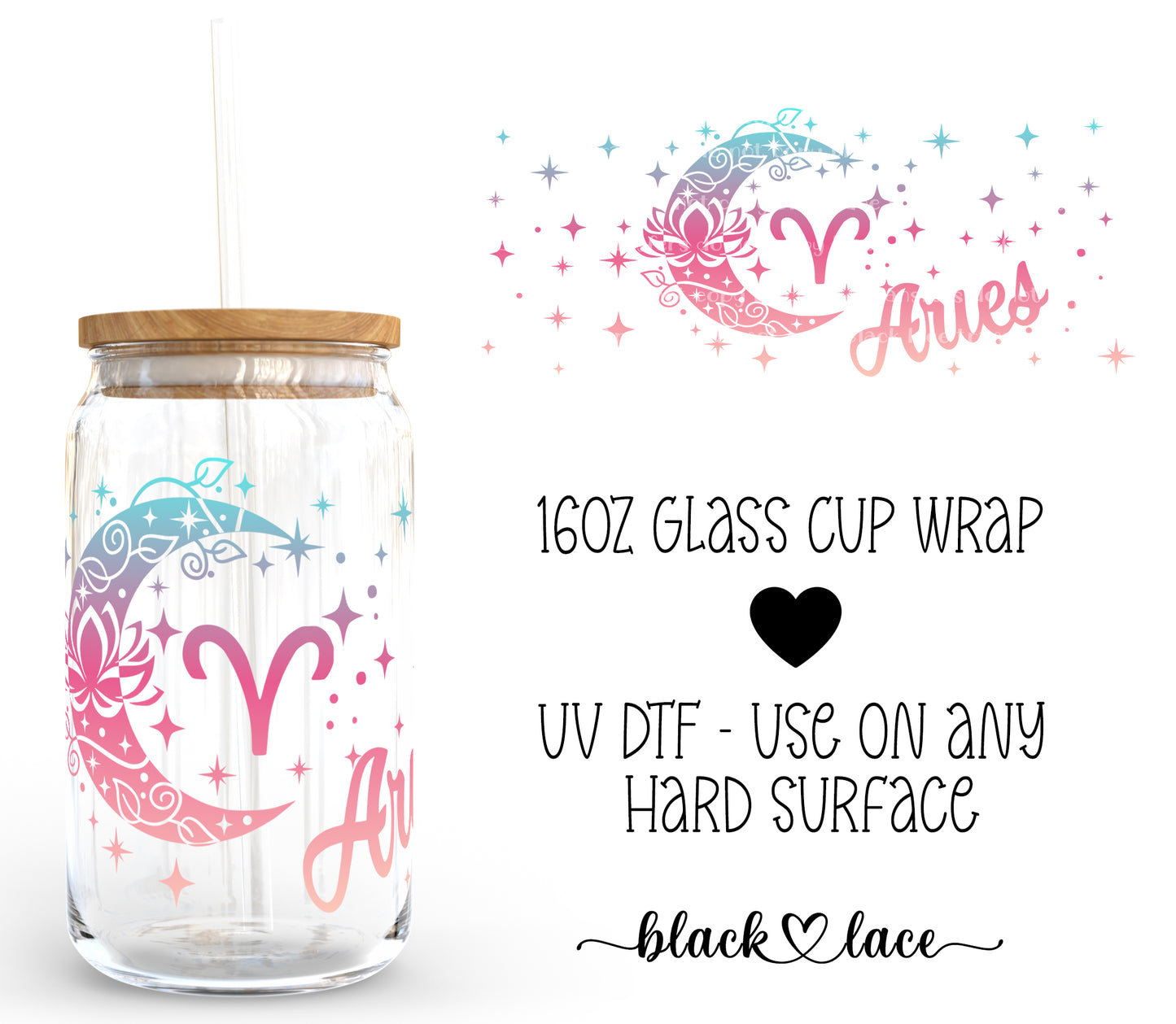 Aries ~16oz cup wrap