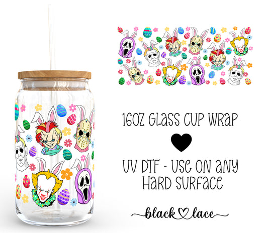 Scary Movie Easter Crew ~ 16oz cup wrap