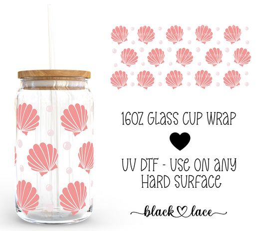 Sea Shells ~16oz cup wrap