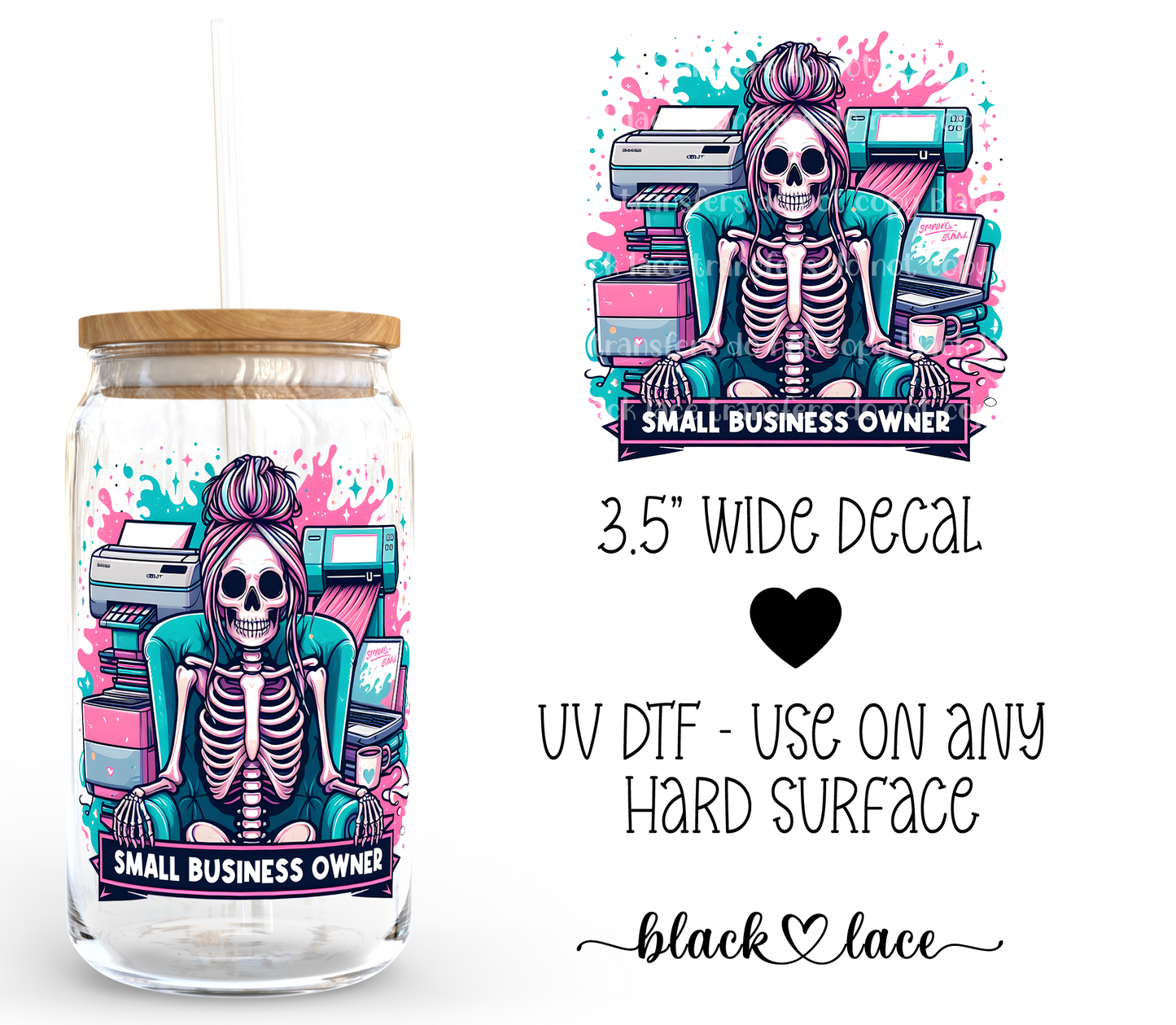 Small Business Skelly ~ Decal