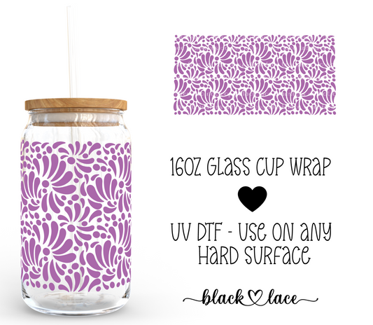 Talavera Lavender ~ 16oz cup wrap