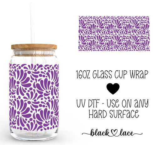 Talavera Purple ~ 16oz cup wrap