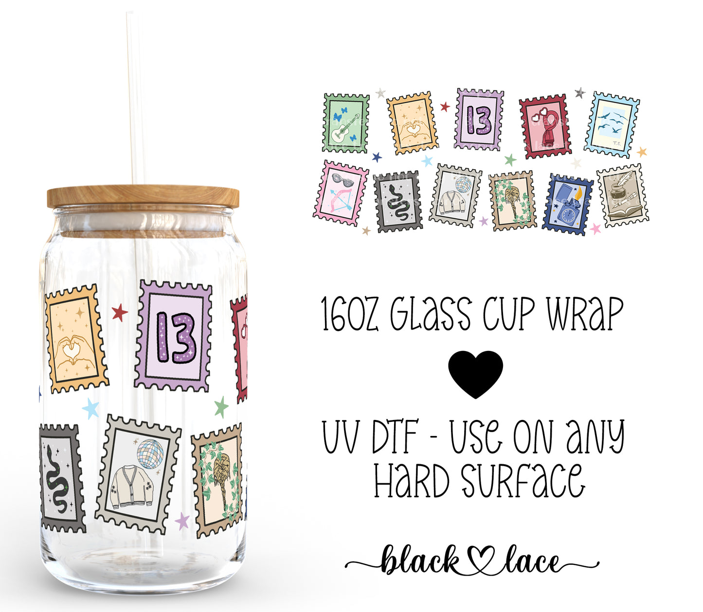 Taylor Stamps ~ 16oz cup wrap