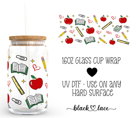 Teacher Supplies ~ 16oz cup wrap