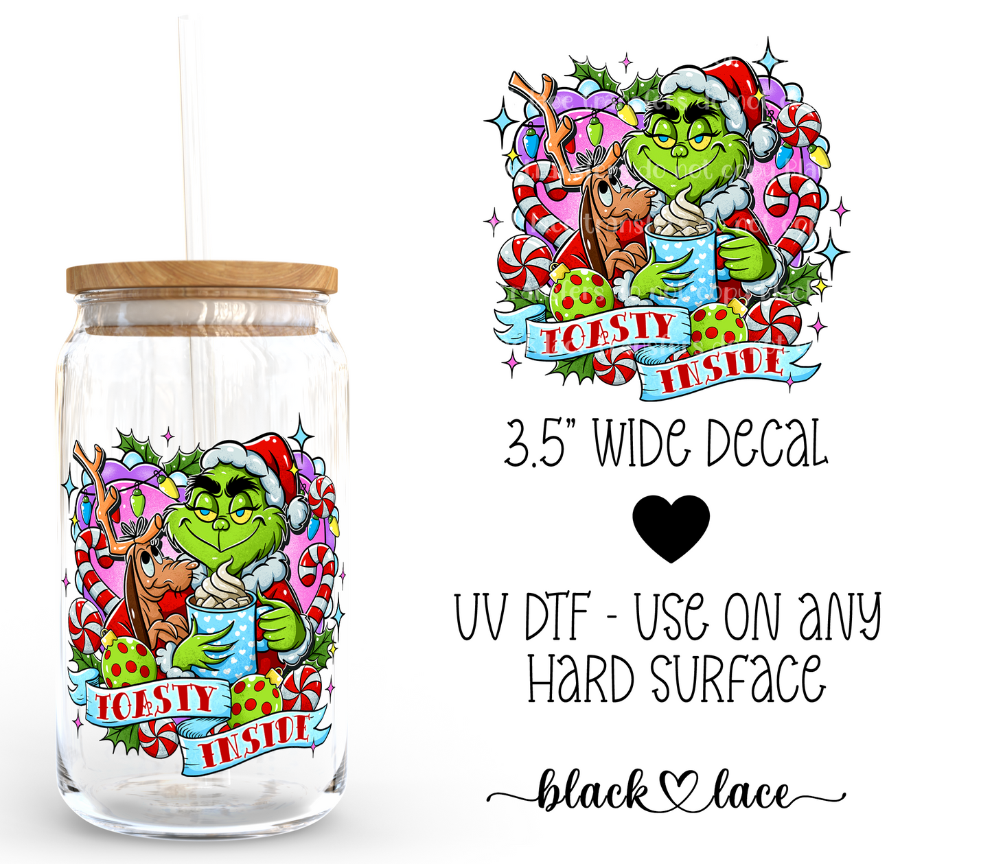 Toasty Inside Grinch ~ Decal