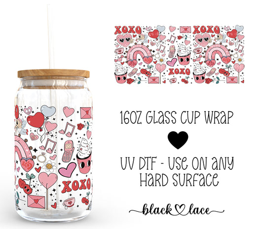 Valentines Day Treats ~ 16oz cup wrap