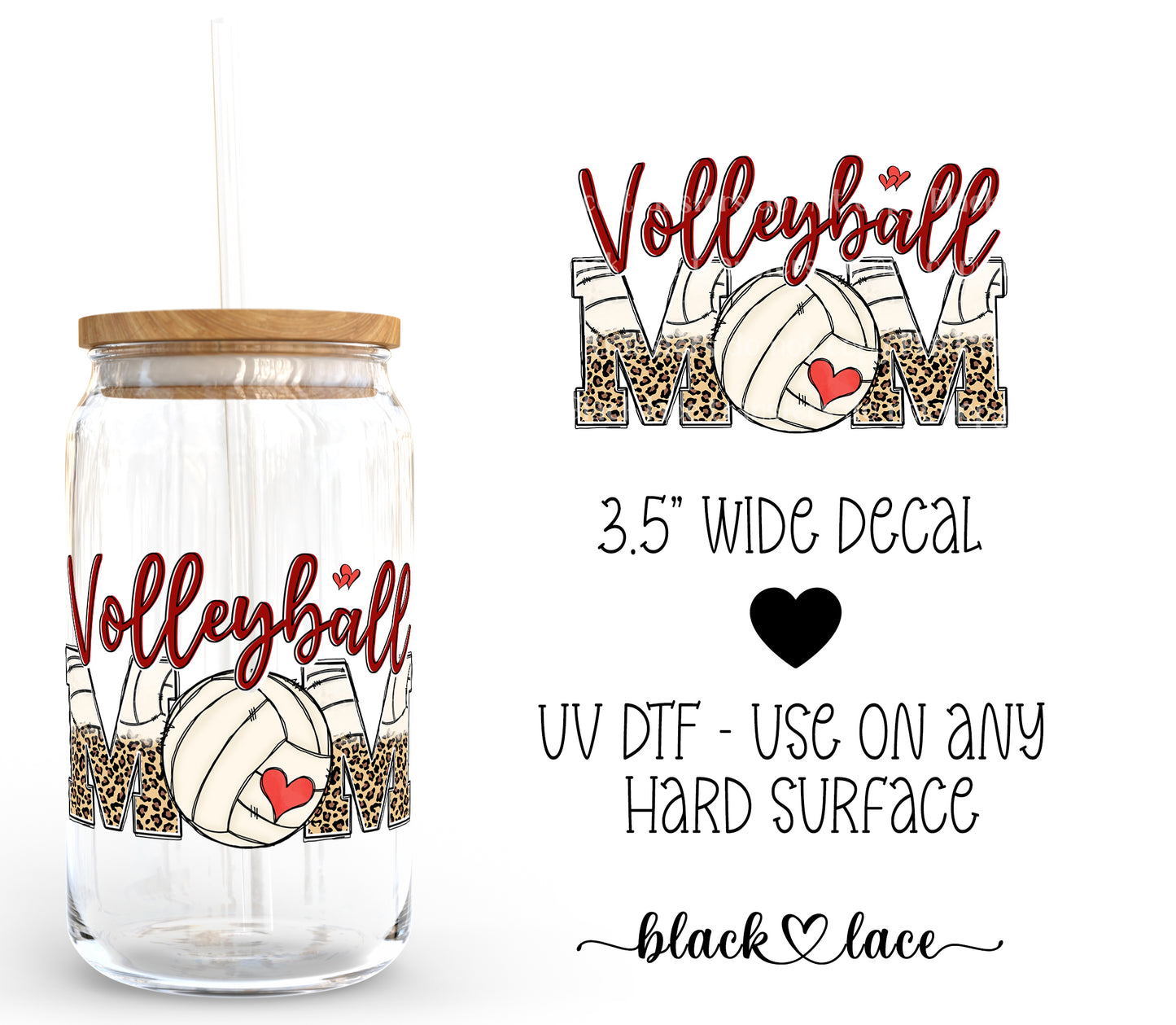 Volleyball Mom ~ Decal