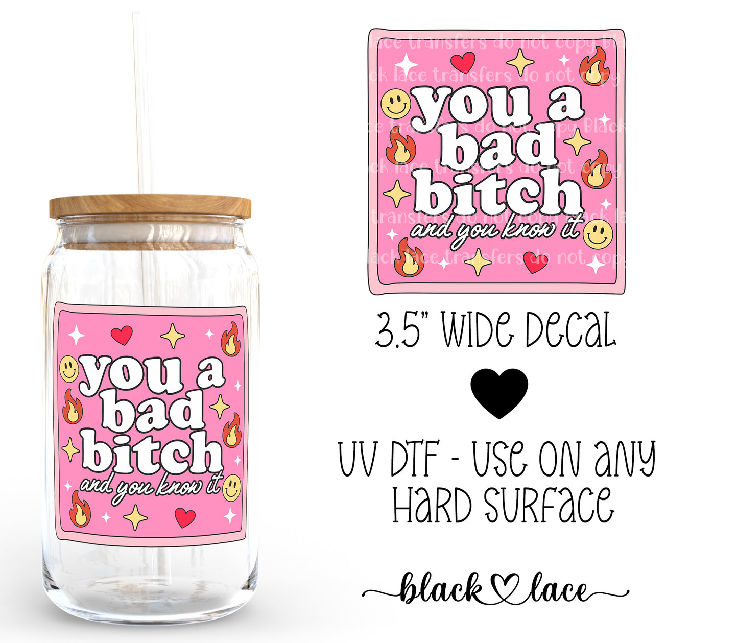 You a bad bitch and you know it ~ Decal