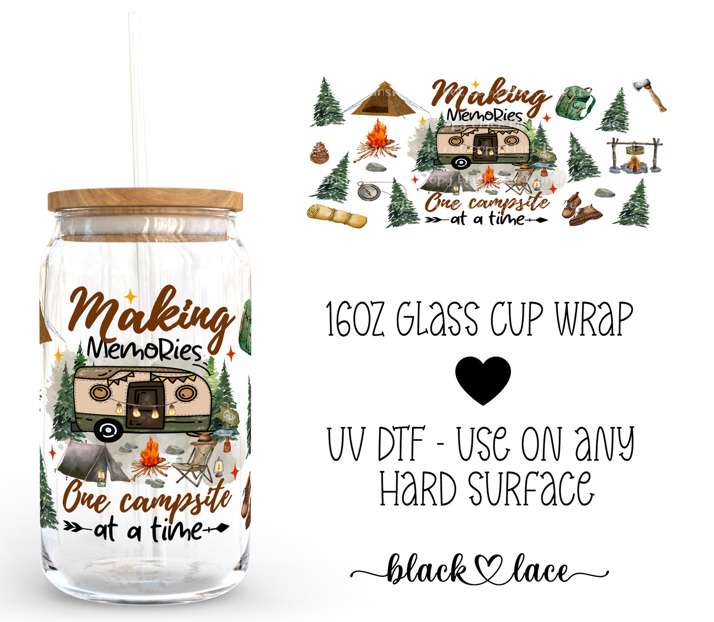 Making Memories ~ 16oz cup wrap