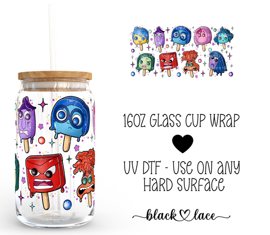 Popsicles Inside Out ~ 16oz cup wrap