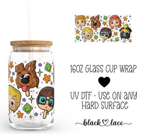 Popsicles Scooby ~ 16oz cup wrap