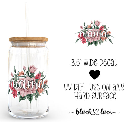 Mama Floral ~ Decal