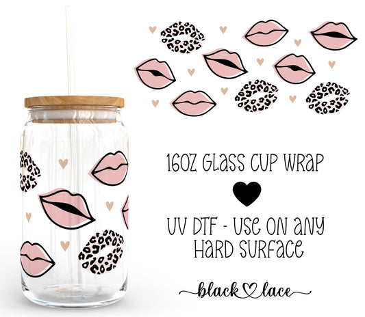 Kissy lips ~ 16oz cup wrap