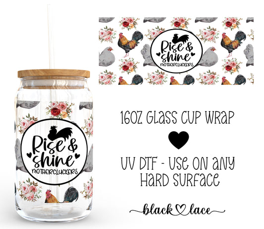 Rise and Shine ~16oz cup wrap